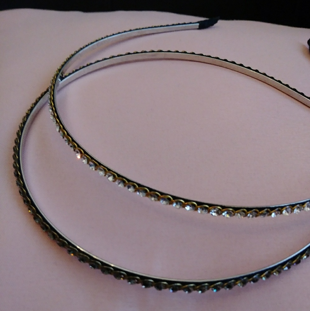 2 Swarovski Crystal Headbands
